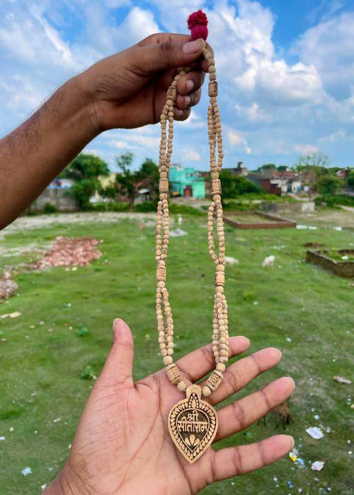 Shri Sitaram locket & Triple Round Tulsi Mala
