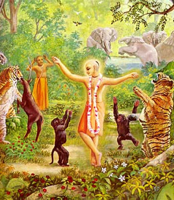 LORD CAITANYA IN THE JHARIKHANDA FOREST