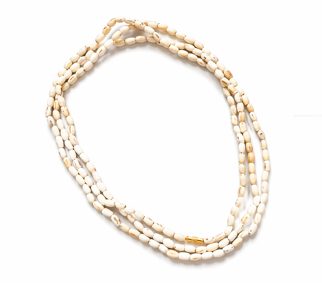 Three Round Tulsi Kanthi Mala For Women & Men 2mm Bead