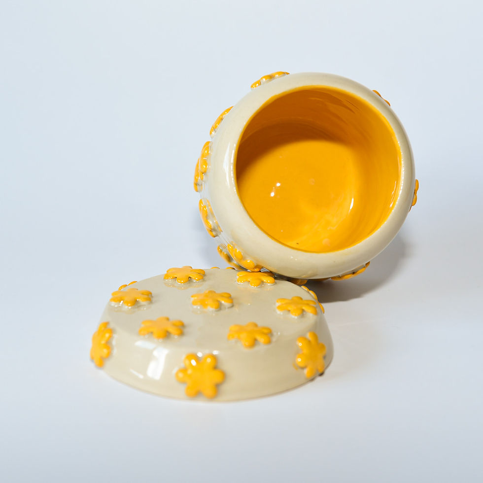 Miniature : Boîte fleurs jaunes