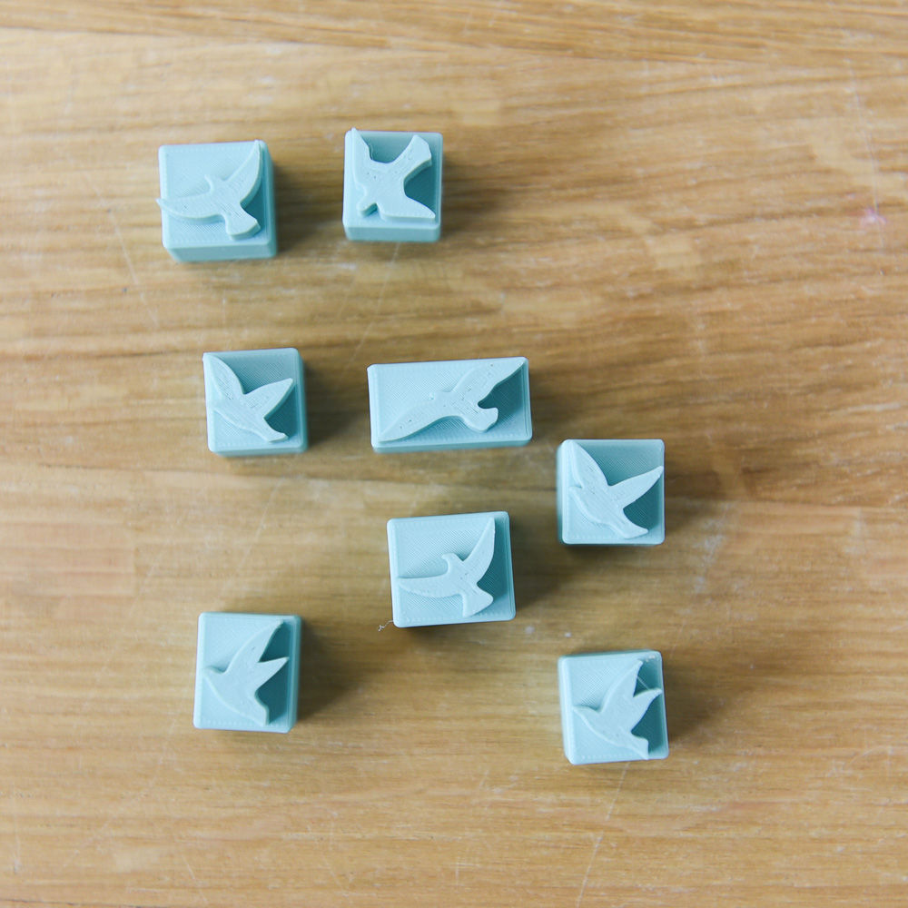 Tampons oiseaux envol