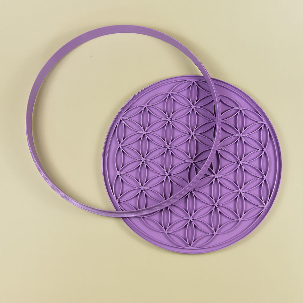 Tampon et emporte-pièce Fleur de vie