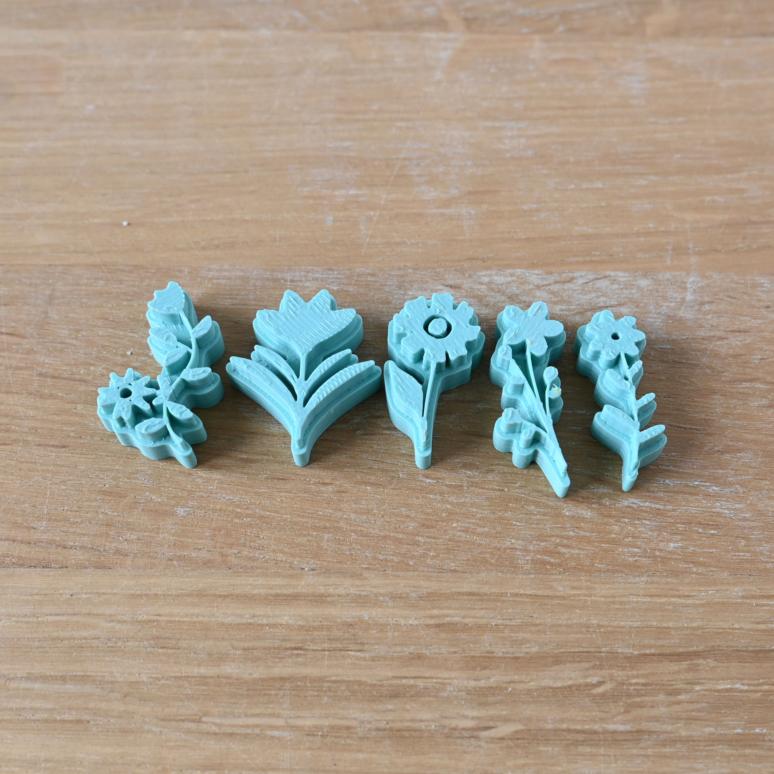 Lot tampons fleurs