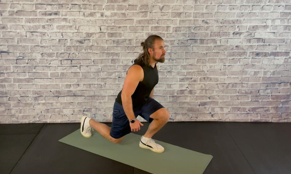 Bodyweight reverse lunge for bad knees