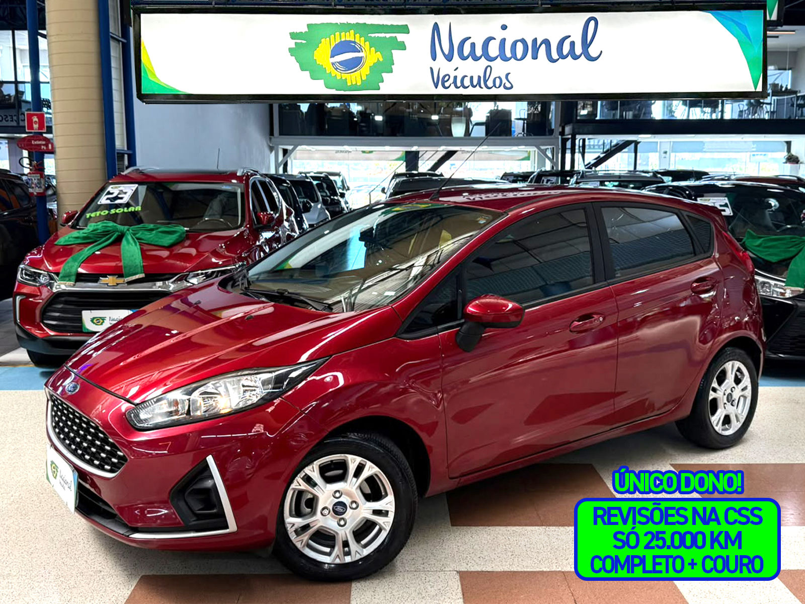FORD FIESTA 2019 1.6 SE COMPLETO + COURO (ÚNICO DONO)  |  LOJA 1