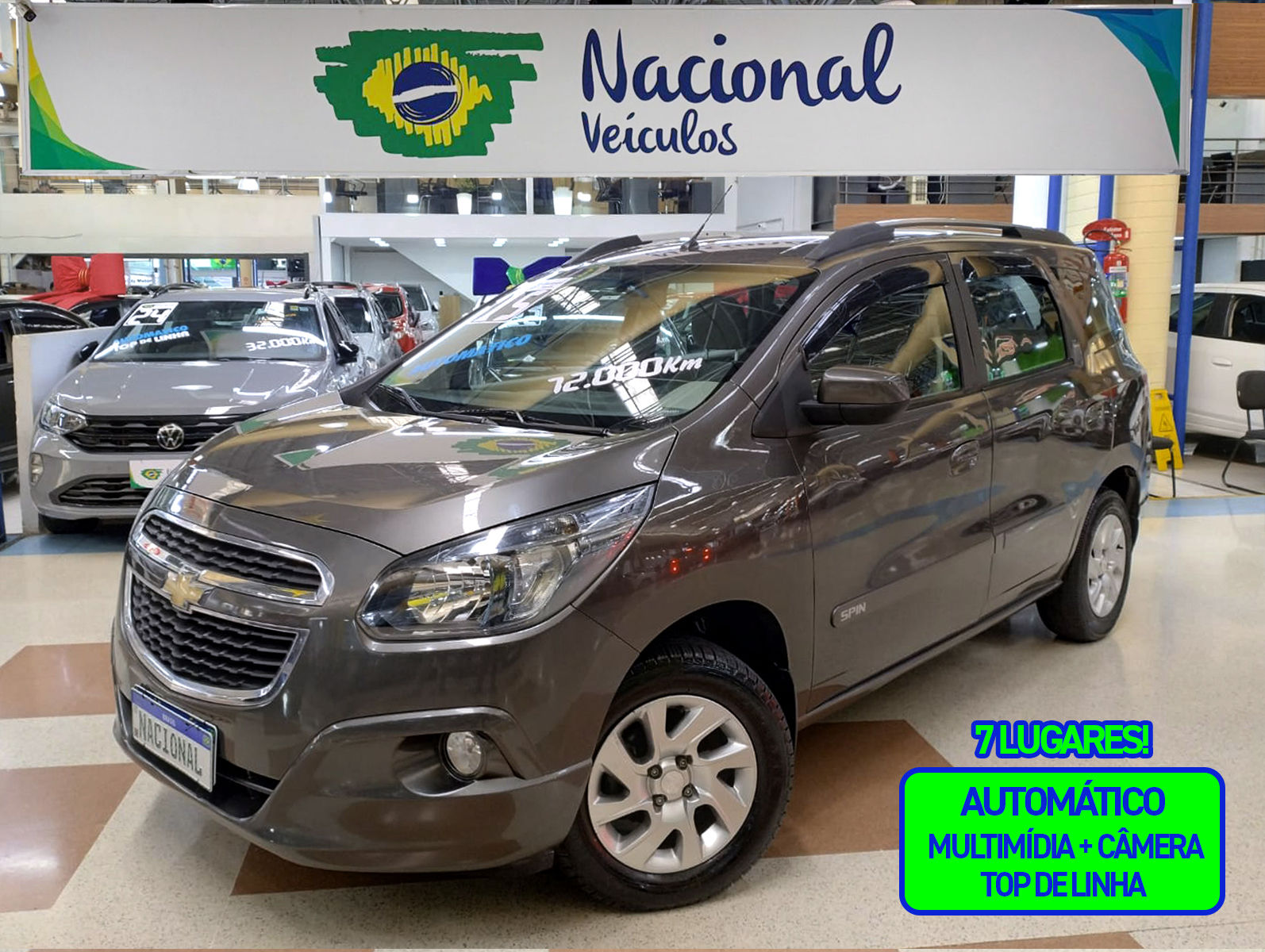 CHEVROLET SPIN 2015 1.8 LTZ (7 LUGARES) AUTOMÁTICO + MULTIMÍDIA  |  LOJA 2
