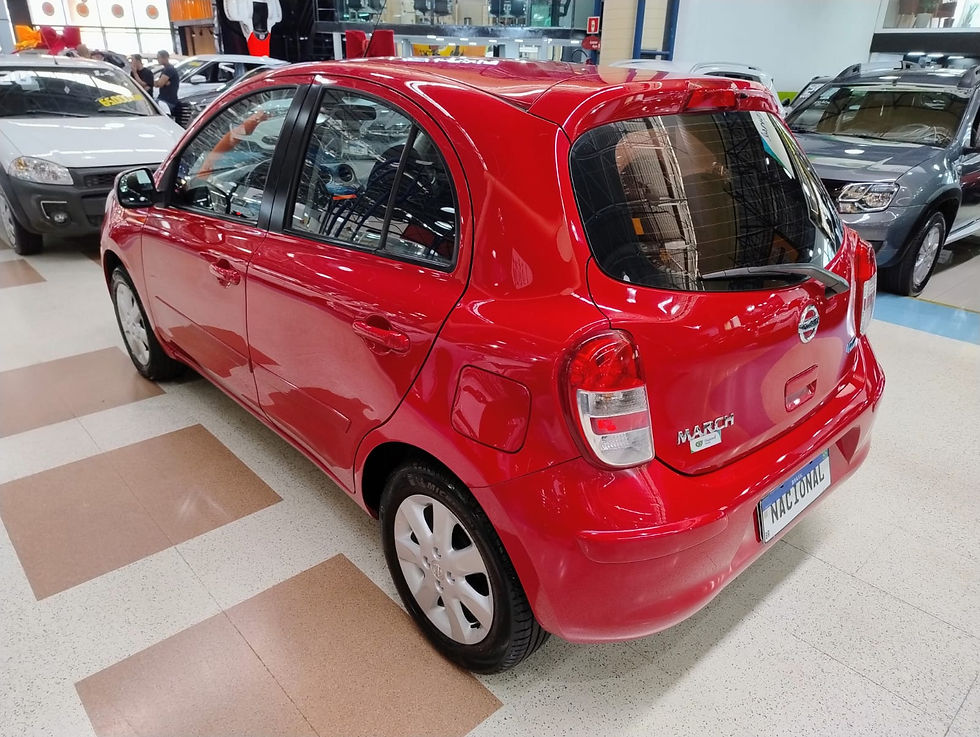 Miniatura: NISSAN MARCH 2014 1.6 SV COMPLETO + SOM ORIGINAL