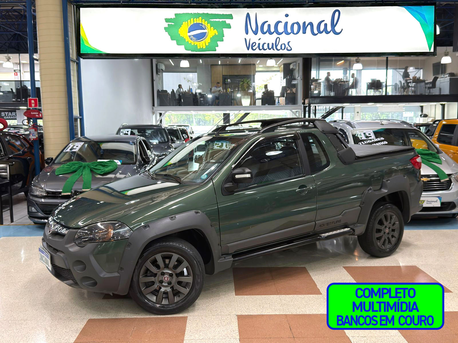 FIAT STRADA 2017 1.8 ADVENTURE + MULTIMÍDIA E COURO