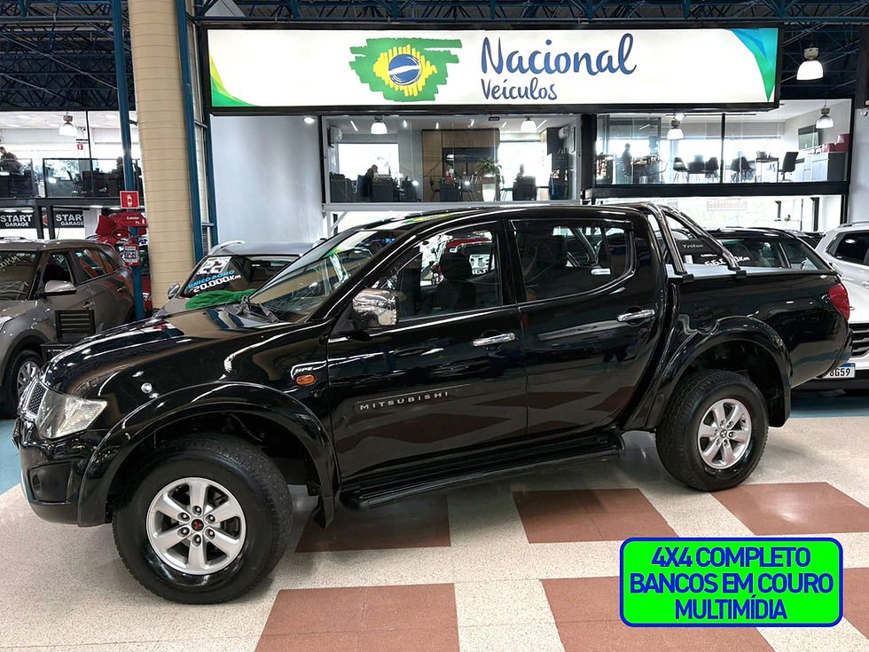 MITSUBISHI L200 TRITON 2012 4X4 V6 + COURO E MULTIMÍDIA