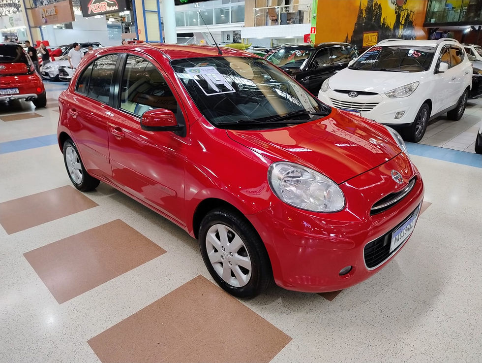 Miniatura: NISSAN MARCH 2014 1.6 SV COMPLETO + SOM ORIGINAL