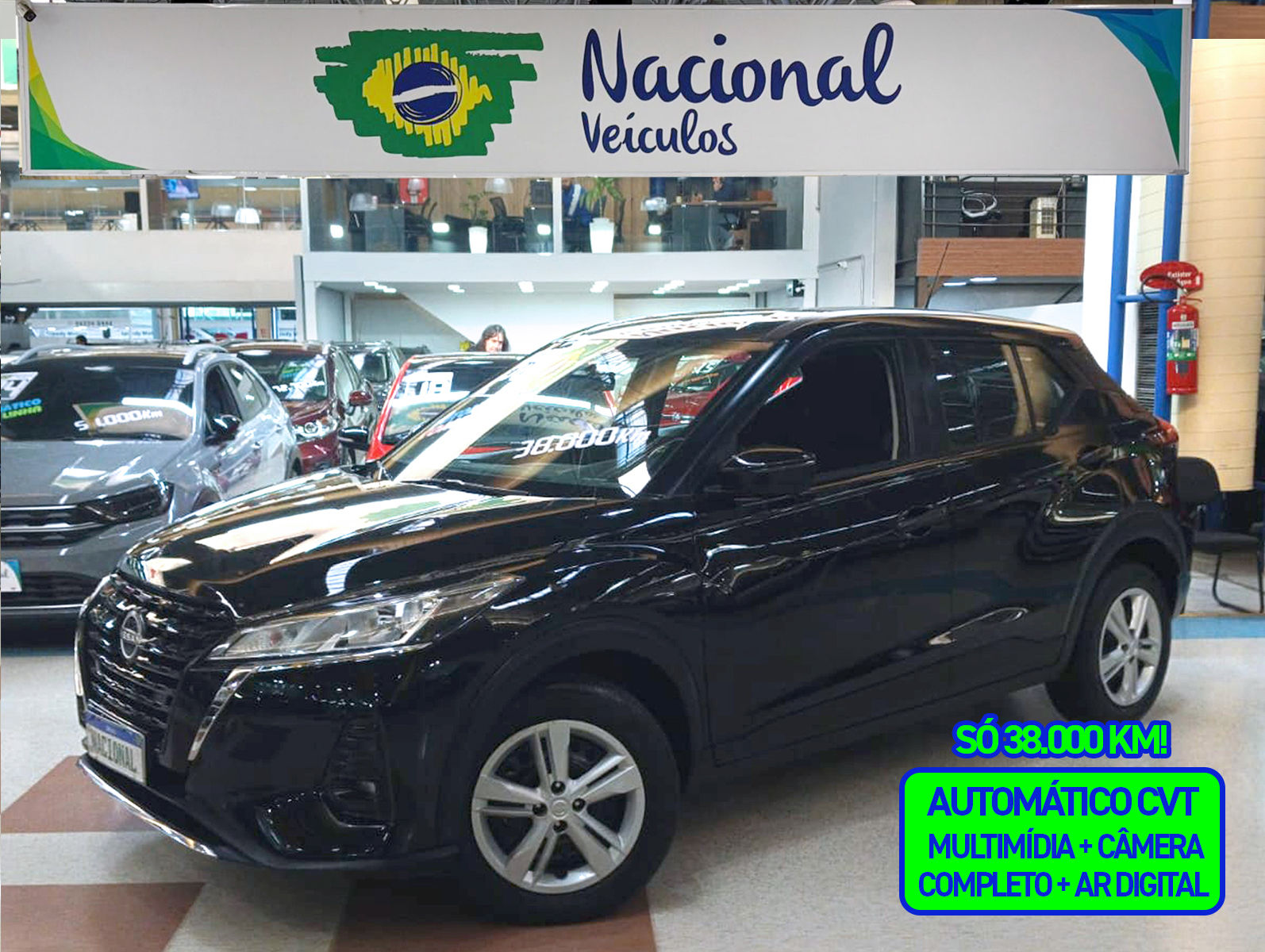 NISSAN KICKS 2024 1.6 ACTIVE COMPLETO + MULTIMÍDIA (38MIL KM)  |  LOJA 2