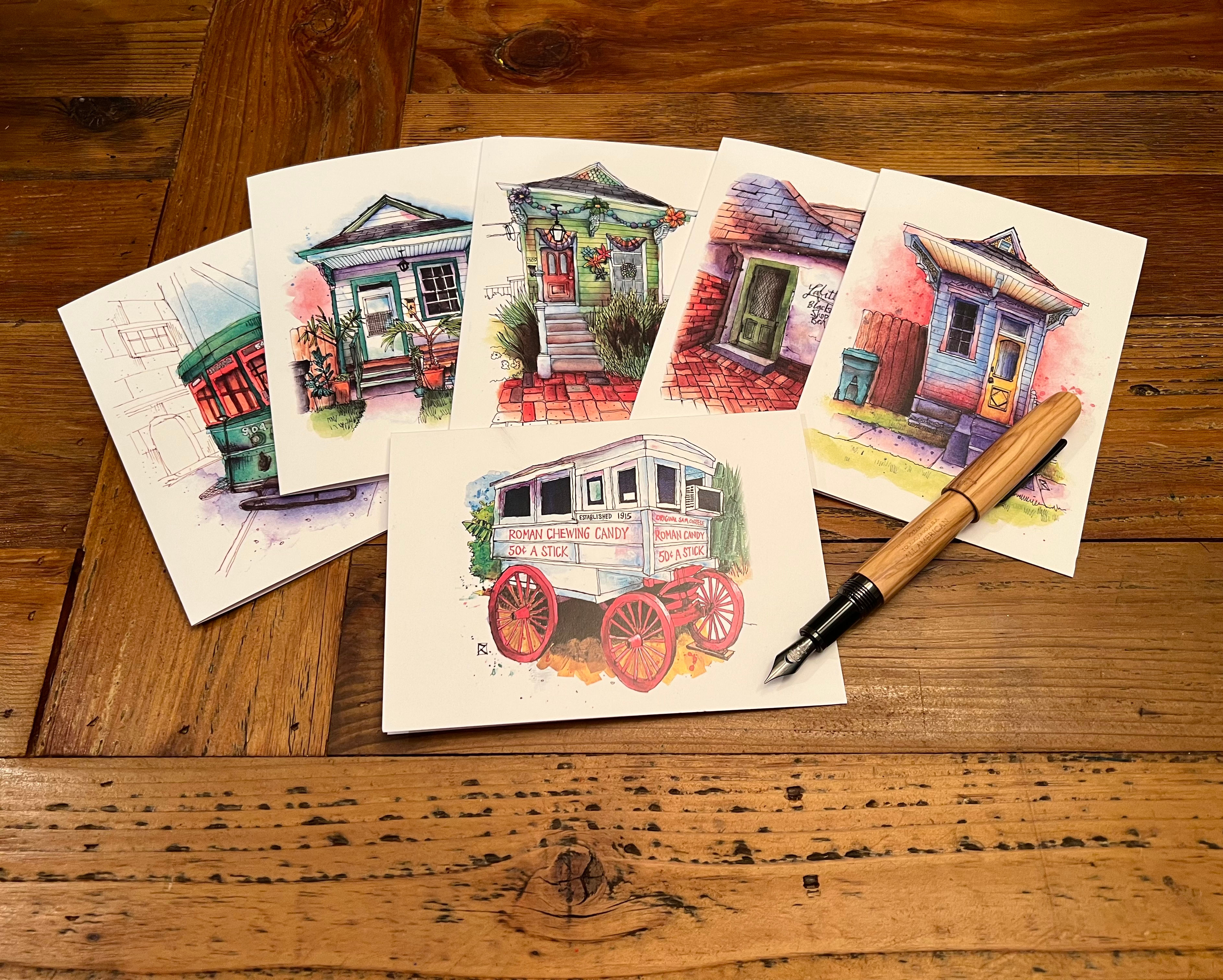 NOLA notecard set