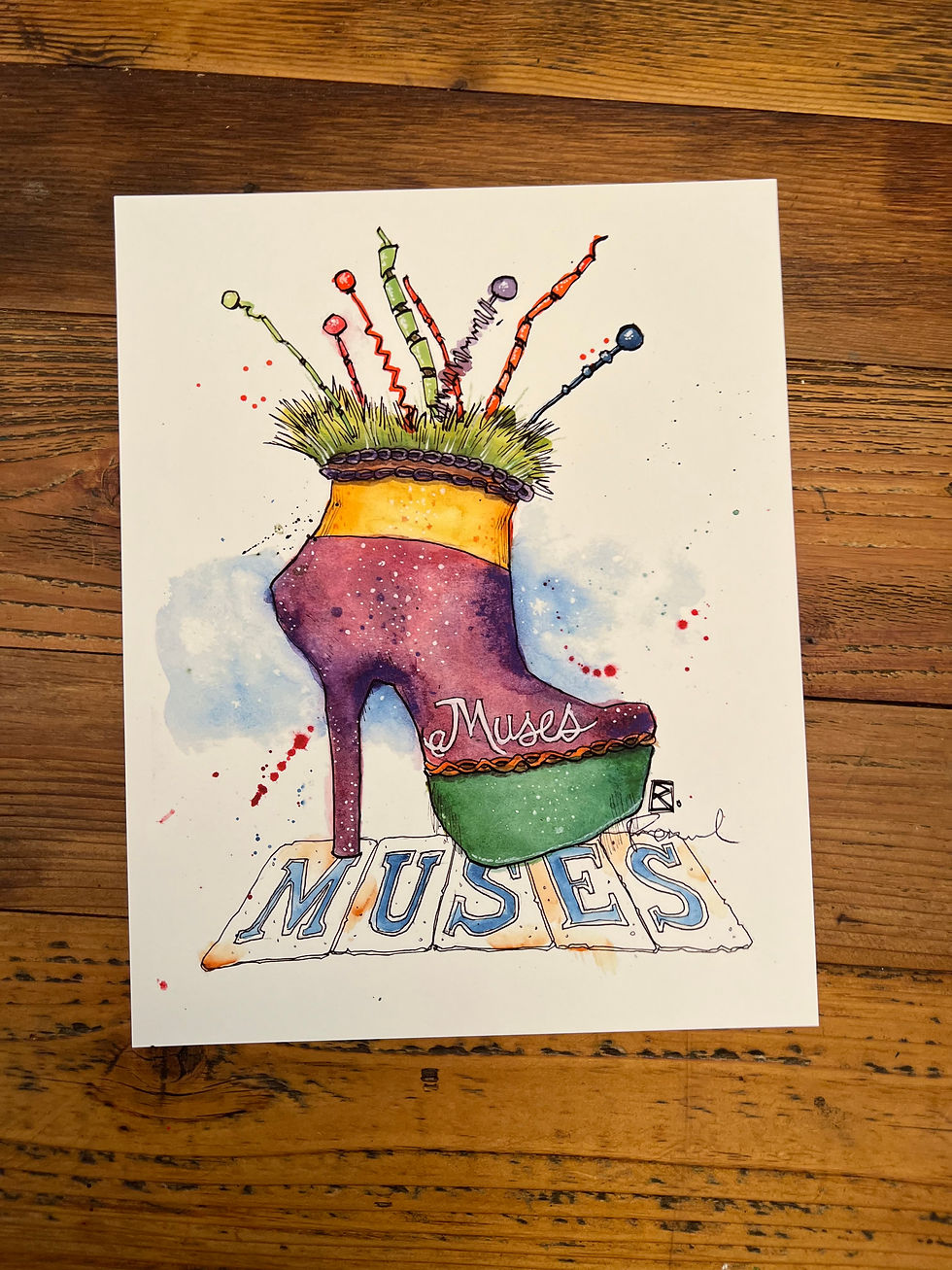 Krewe of Muses Shoe prints