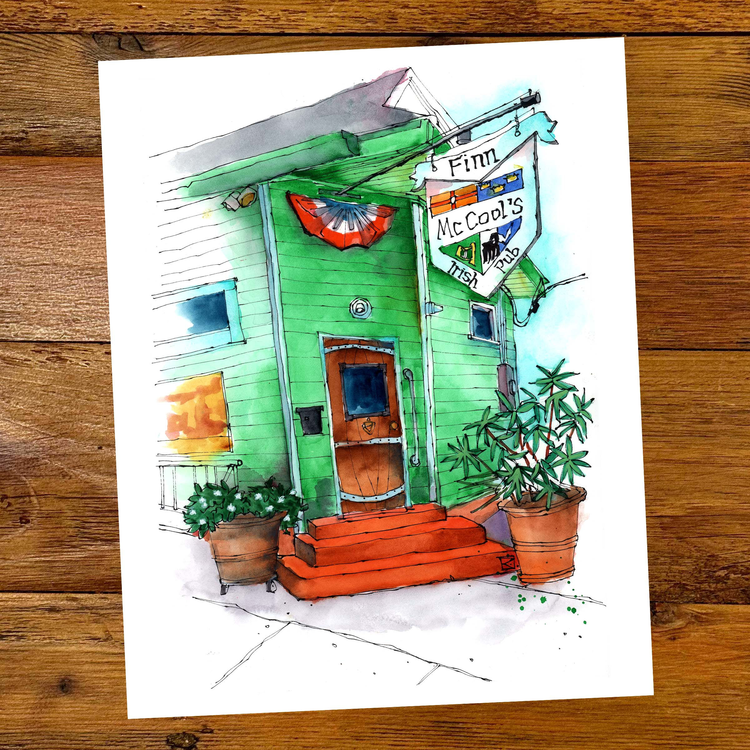 Finn McCool's Irish Pub print