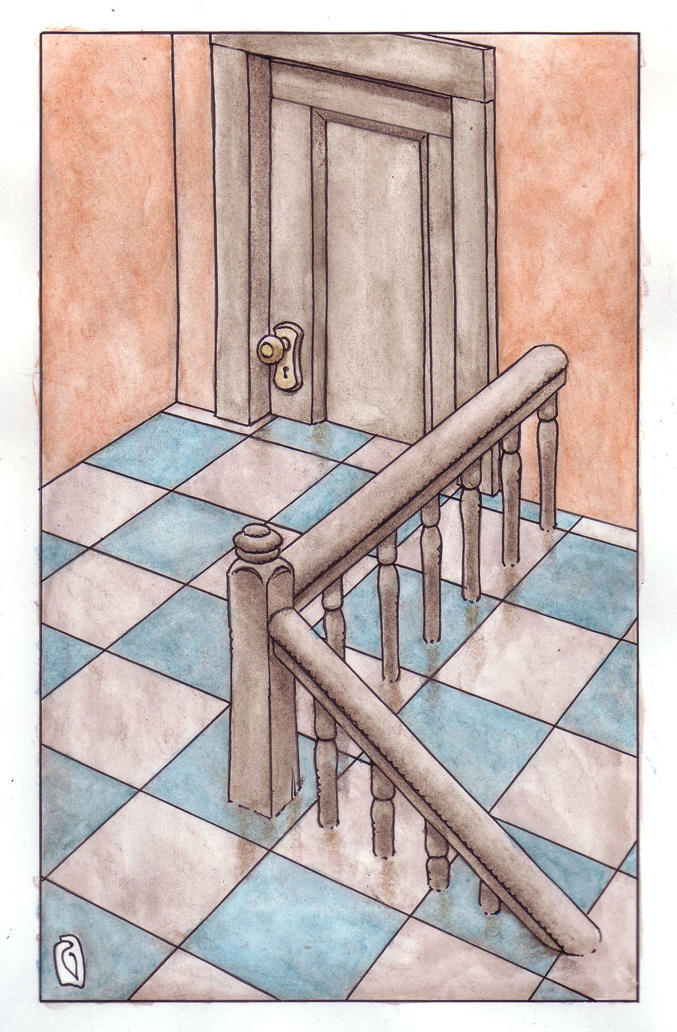 Thumbnail: Wall Floors Windows Door original art