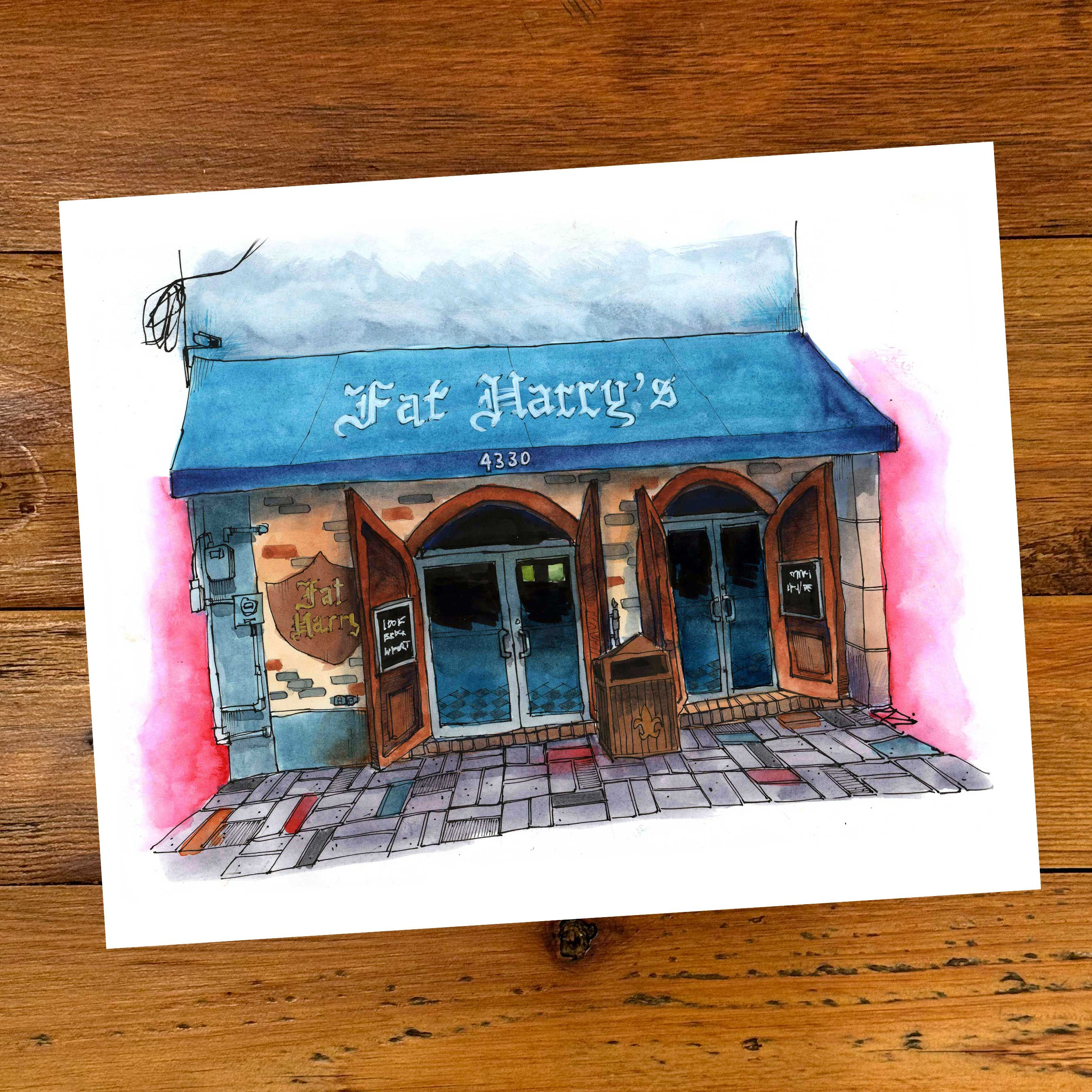 Fat Harry's Bar prints
