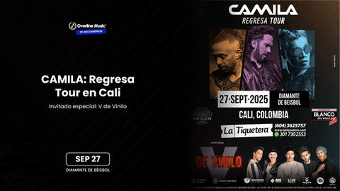 [SEP 27] Camila en Cali – Regresa Tour 2025