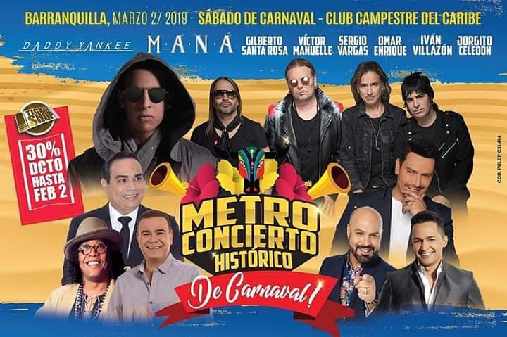 Maná en Metro Concierto Barranquilla