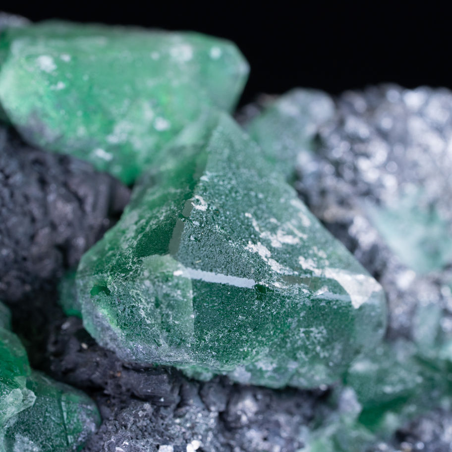 Fluorit mit Sphalerit und Geokronit Atachoca Mining Region Peru