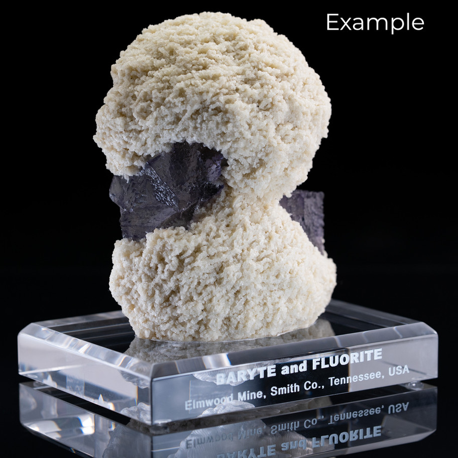 passgenauer Acryl-Sockel (CNC-gefräst) für Mineralien