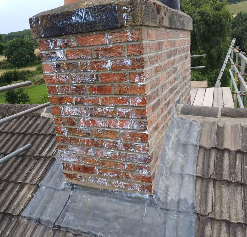 After chimney repairs