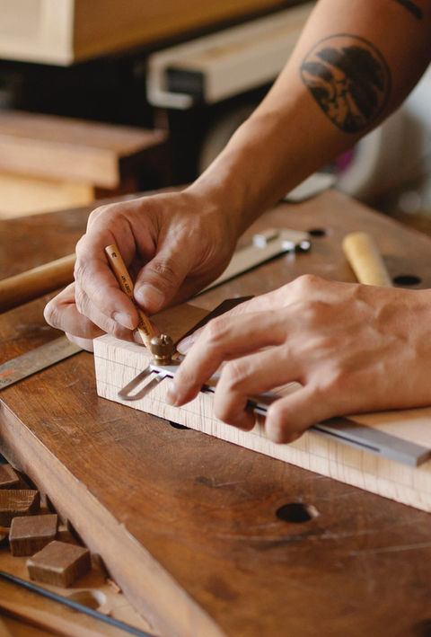 Carpenter at work