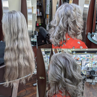 Before and after a styling session