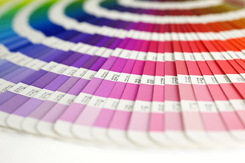 Paint colour swatches