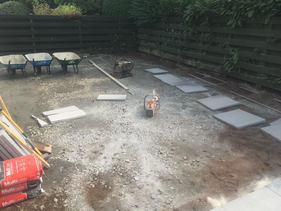 Garden clearance in progress