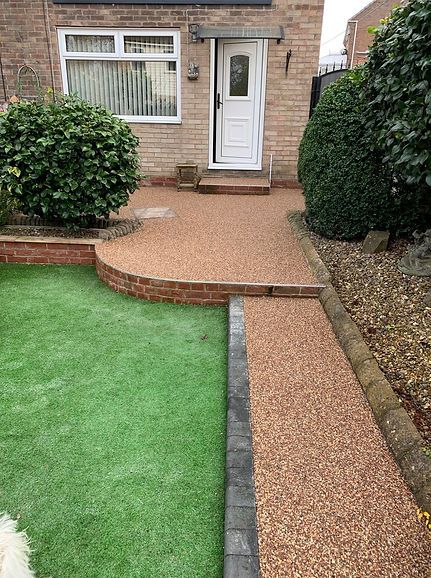 Resin bound patio and path
