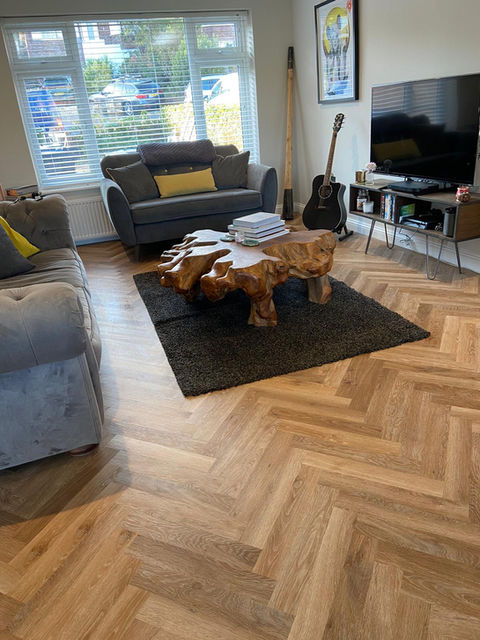 Karndean flooring in a loft room