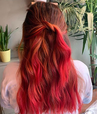 Coloured hair