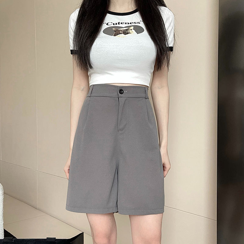 Thumbnail: The Tailored Short — High-Waist Suit Bermuda Shorts