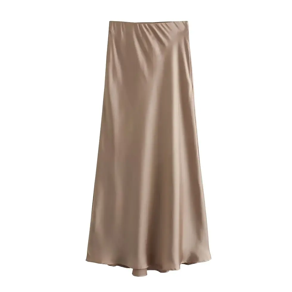 Thumbnail: The Satin Midi — High-Waist Bias-Cut Slip Skirt