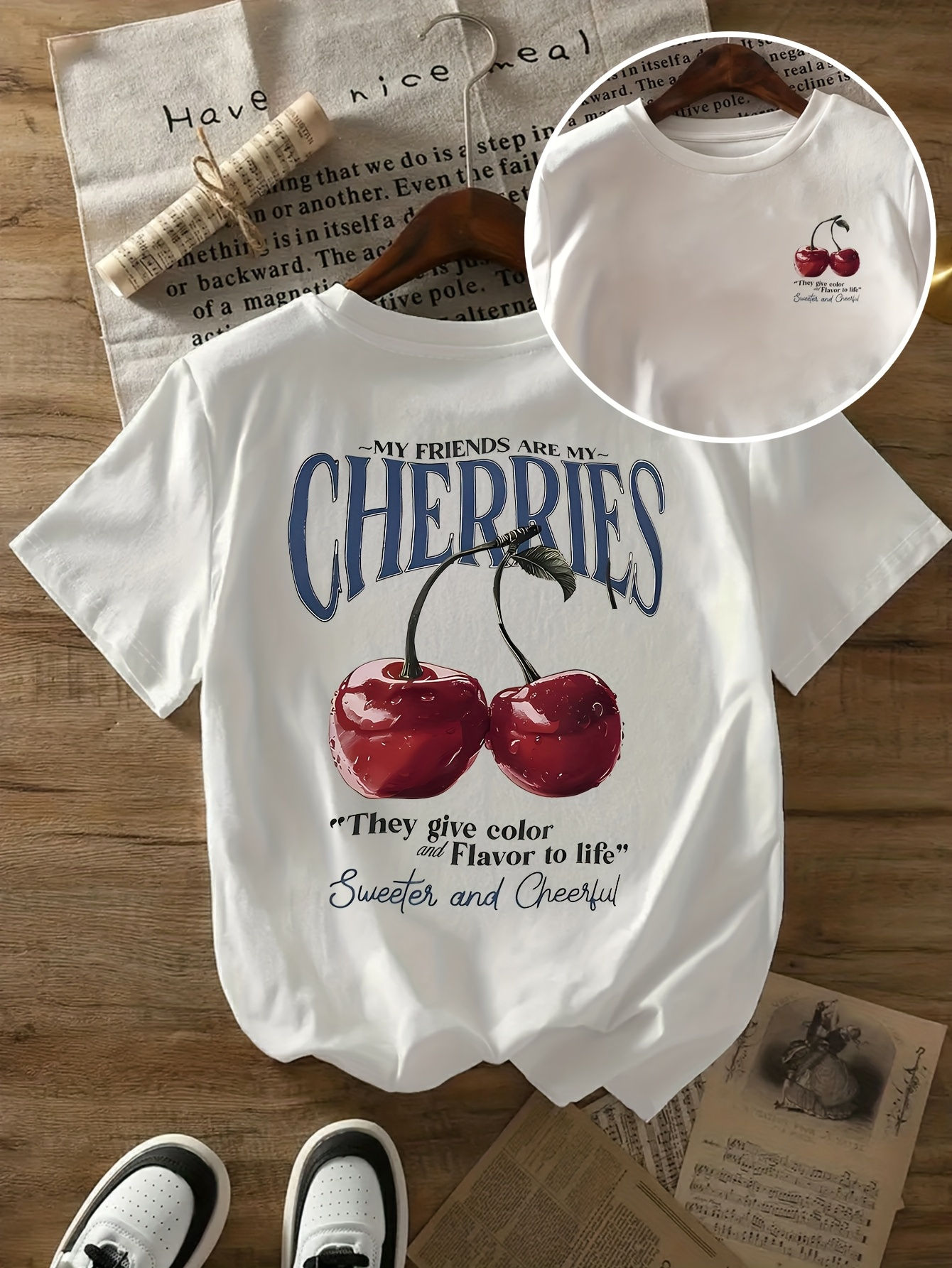 The Cherry Tee — Oversized Graphic Cotton T-Shirt