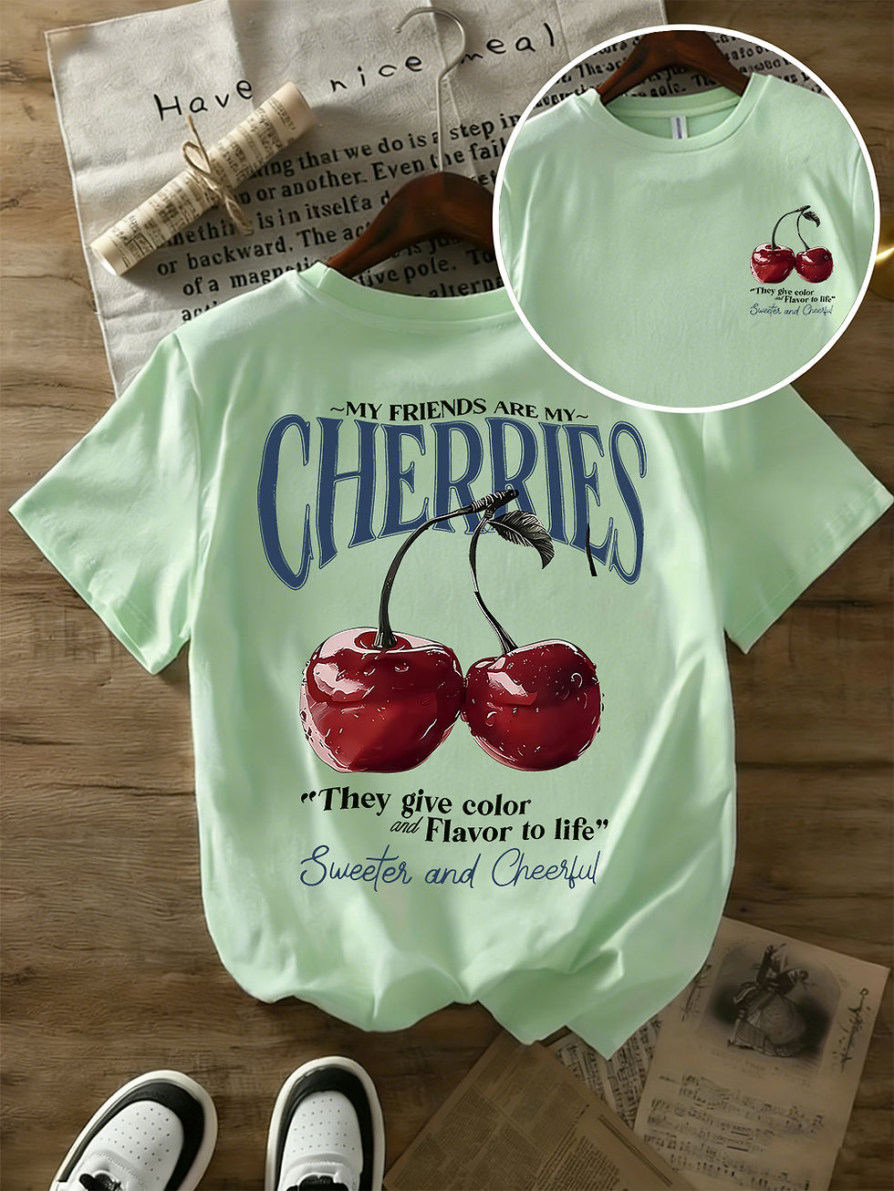 Thumbnail: The Cherry Tee — Oversized Graphic Cotton T-Shirt