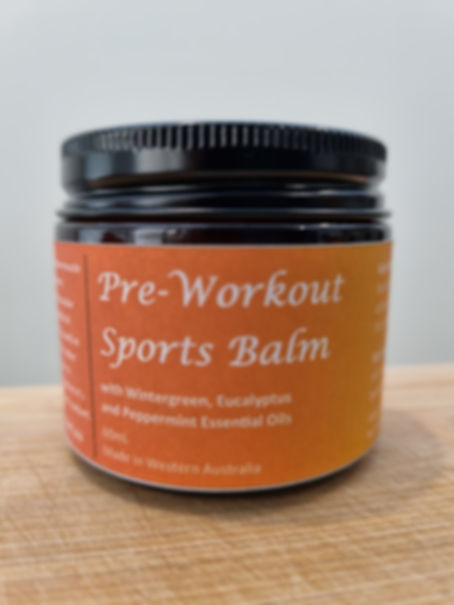 Pre-Workout Sports Balm