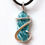 Thumbnail: Amazonite in Sterling Sterling on 20-24” blk cord