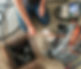 Inspecting the damage on a home sewer pipe with a remote camera