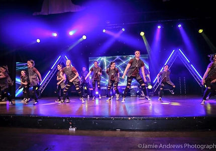 blue dance on stage