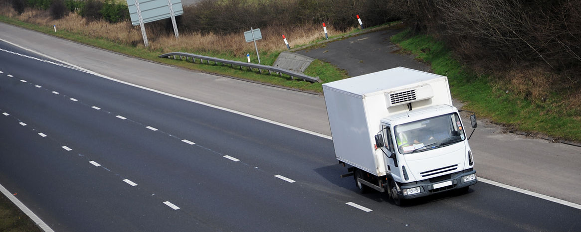 Refrigerated Van on motorway