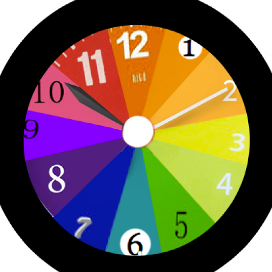 Color Wheel- Clock