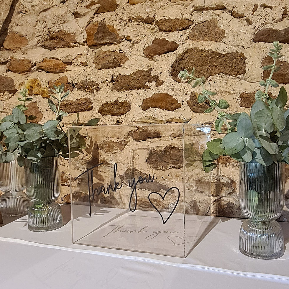 Clear Acrylic wishing well box