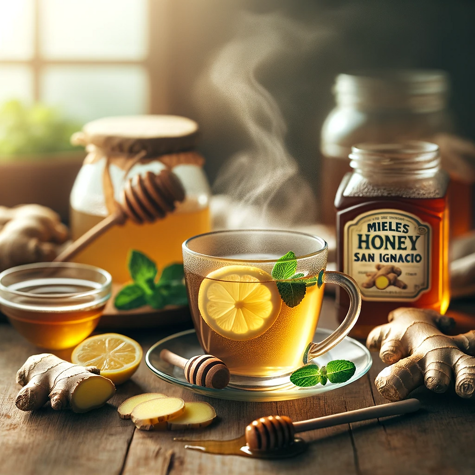 Té de miel y jengibre