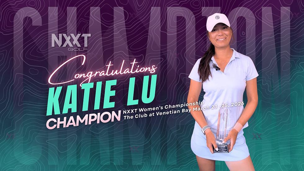 From Albatross to Champion: Katie Lu Secures First Professional Victory at NXXT Women’s Championship Finale