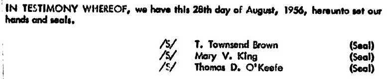 NICAP:n perustamiskirjasta