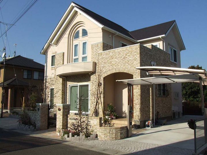 戸建住宅外装デザイン CAN'BRICK「セントジェームス(SJ-1)」 ブリックタイル 白系ブリックタイル