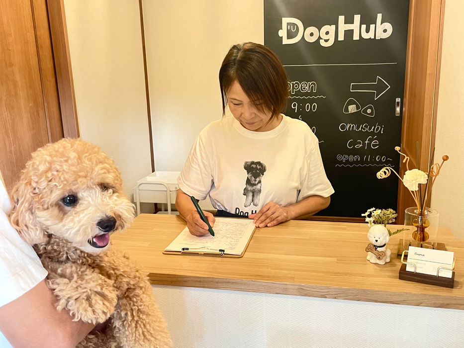 DogHub箱根仙石原の受付
