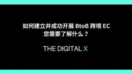 如何建立并成功开展 BtoB 跨境 EC - 您需要了解什么？