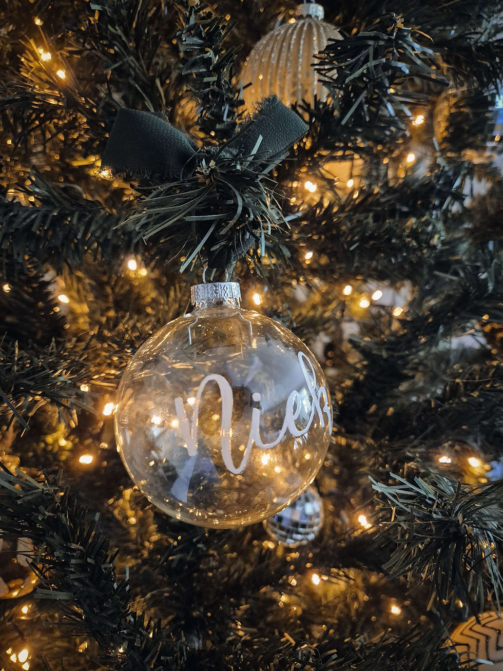 Thumbnail: Kerstbal gepersonaliseerd | plastic